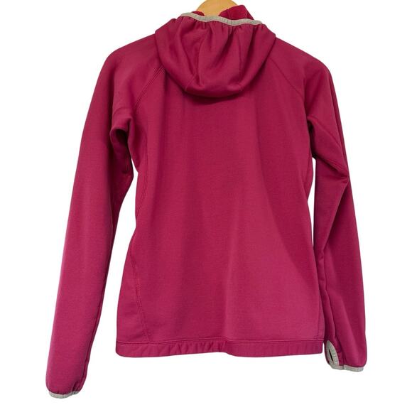 Mammut Women’s Hooded Jacket Size M Magenta Polartec Power Stretch Fleece - Picture 2 of 11